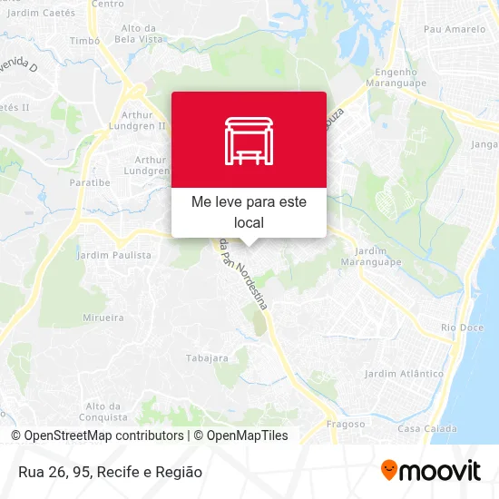 Rua 26, 95 mapa