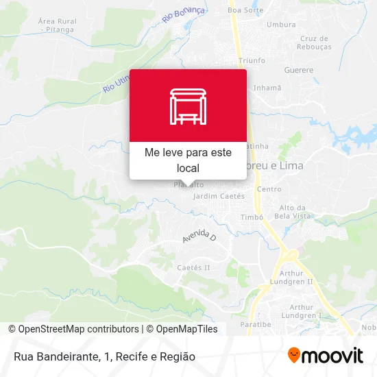 Rua Bandeirante, 1 mapa