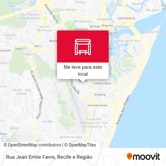 Rua Jean Emile Favre mapa