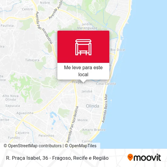 R. Praça Isabel, 36 - Fragoso mapa