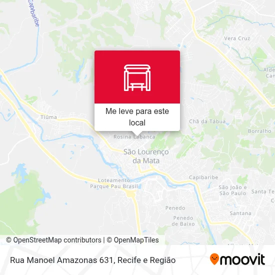 Rua Manoel Amazonas 631 mapa