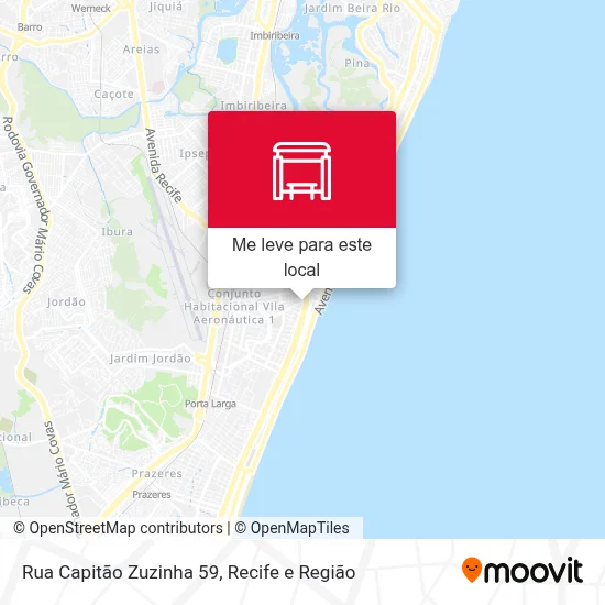 Rua Capitão Zuzinha 59 mapa