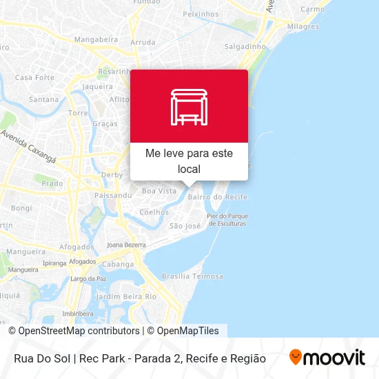 Rua Do Sol | Rec Park - Parada 2 mapa