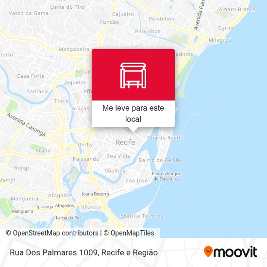 Rua Dos Palmares 1009 mapa