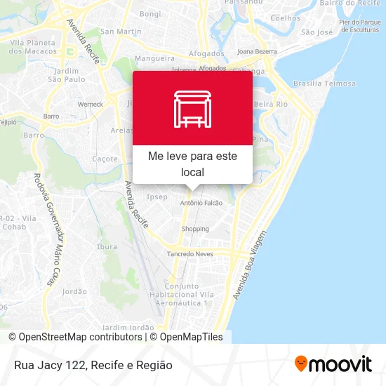 Rua Jacy 122 mapa