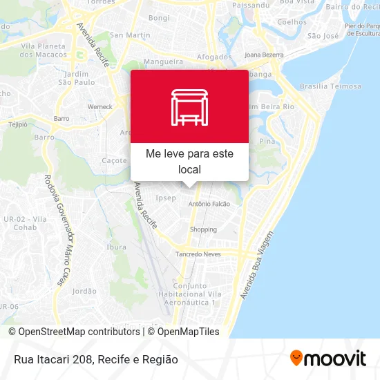 Rua Itacari 208 mapa