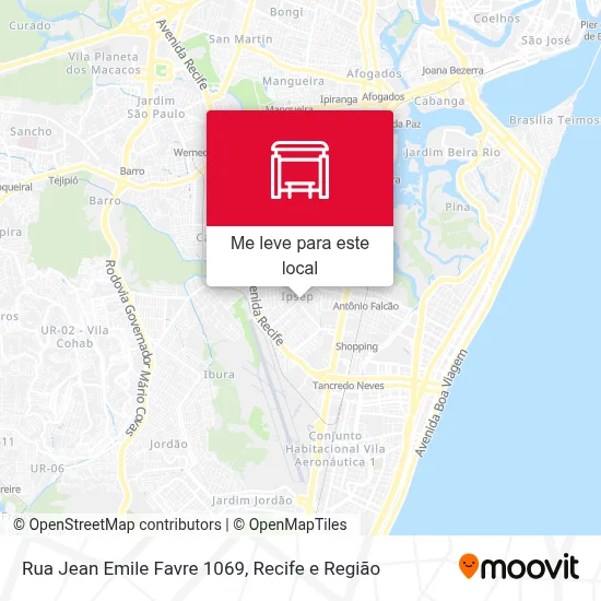 Rua Jean Emile Favre 1069 mapa