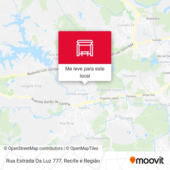 Rua Estrada Da Luz 777 mapa