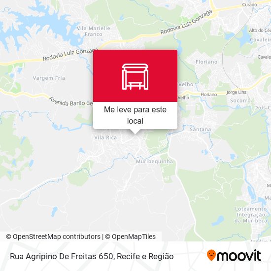 Rua Agripino De Freitas 650 mapa