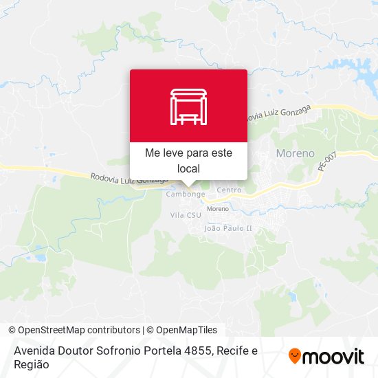 Avenida Doutor Sofronio Portela 4855 mapa