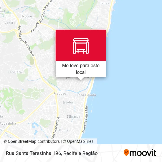 Rua Santa Teresinha 196 mapa