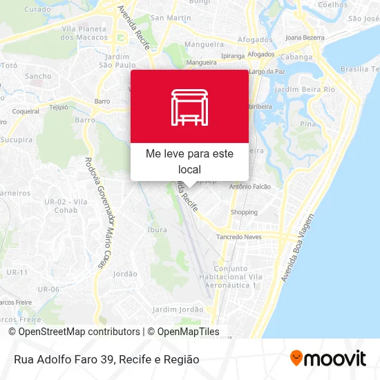Rua Adolfo Faro 39 mapa