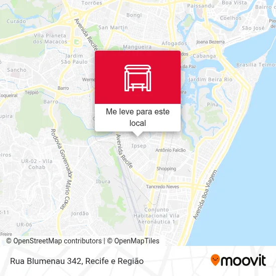 Rua Blumenau 342 mapa