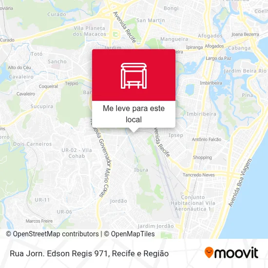 Rua Jorn. Edson Regis 971 mapa