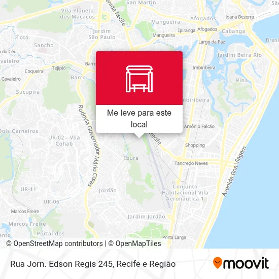 Rua Jorn. Edson Regis 245 mapa