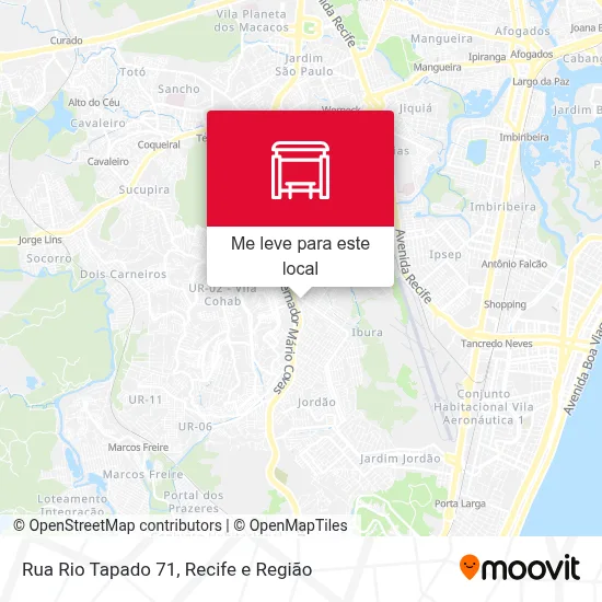 Rua Rio Tapado 71 mapa