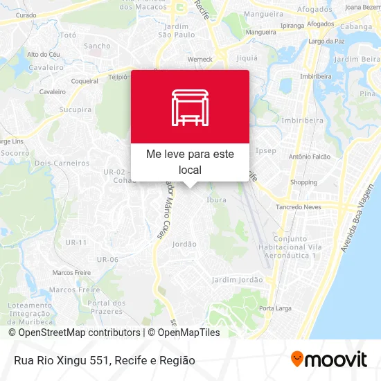 Rua Rio Xingu 551 mapa