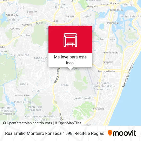 Rua Emílio Monteiro Fonseca 1598 mapa