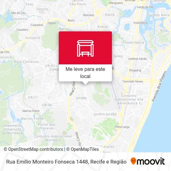 Rua Emílio Monteiro Fonseca 1448 mapa