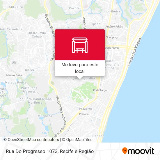 Rua Do Progresso 1073 mapa