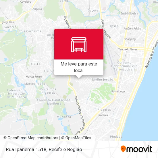 Rua Ipanema 1518 mapa