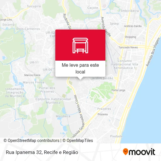 Rua Ipanema 32 mapa
