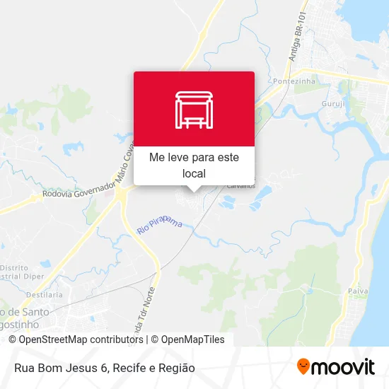 Rua Bom Jesus 6 mapa