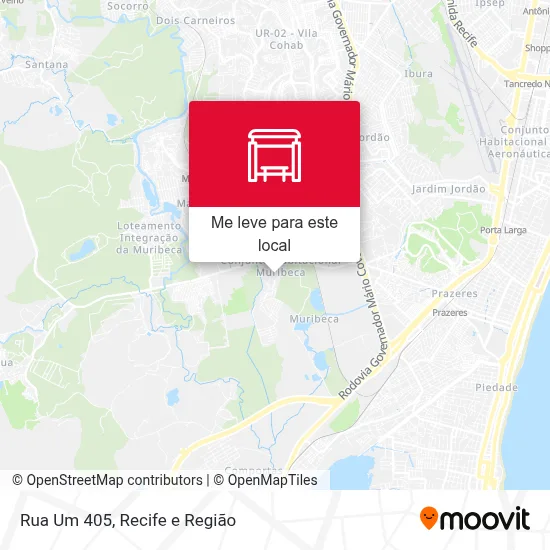 Rua Um 405 mapa
