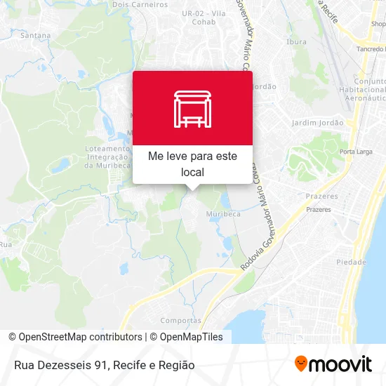 Rua Dezesseis 91 mapa