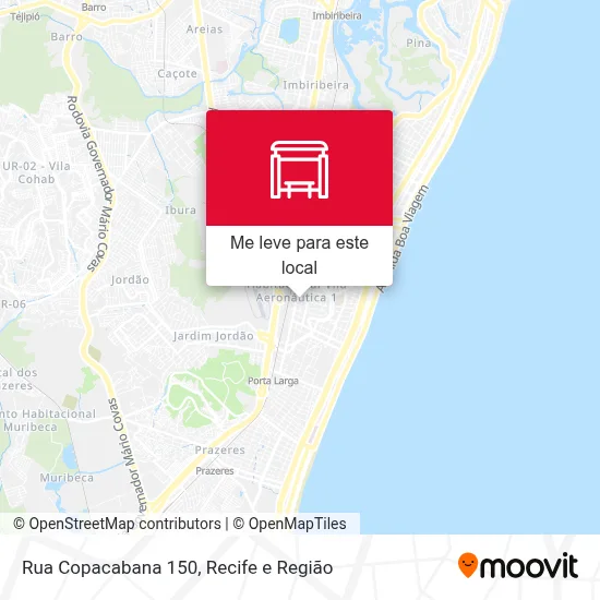 Rua Copacabana 150 mapa