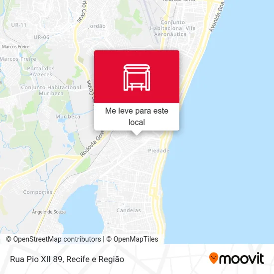 Rua Pio XII 89 mapa
