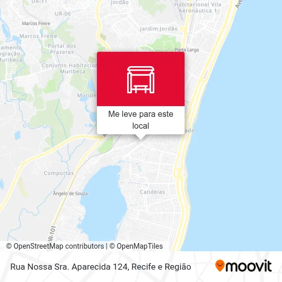 Rua Nossa Sra. Aparecida 124 mapa