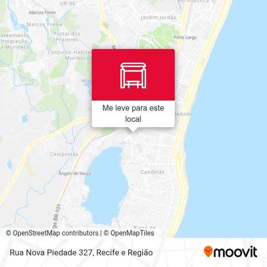 Rua Nova Piedade 327 mapa