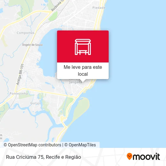 Rua Criciúma 75 mapa