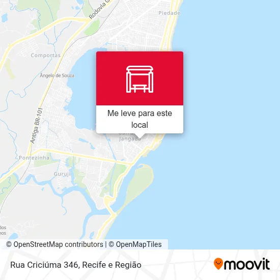 Rua Criciúma 346 mapa