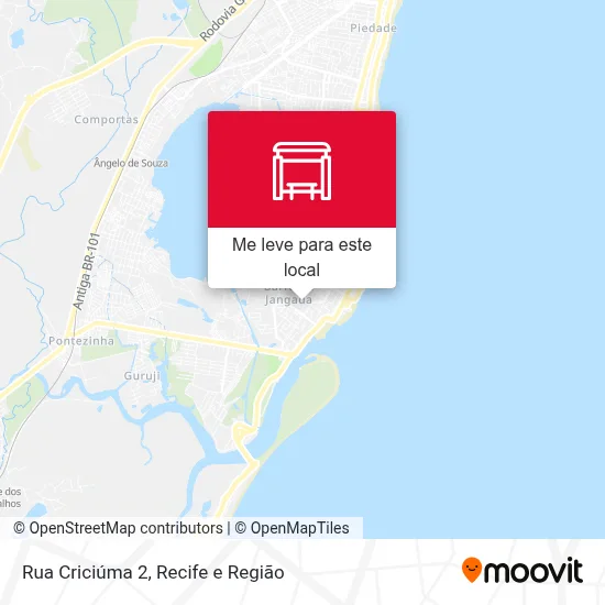 Rua Criciúma 2 mapa