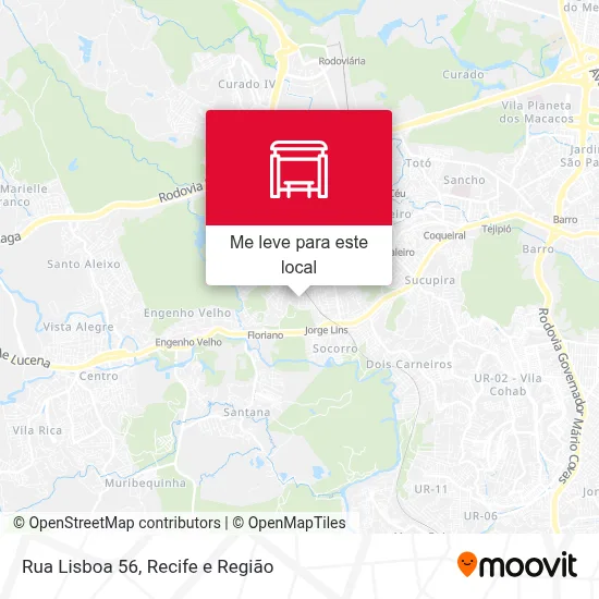 Rua Lisboa 56 mapa