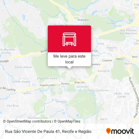 Rua São Vicente De Paula 41 mapa
