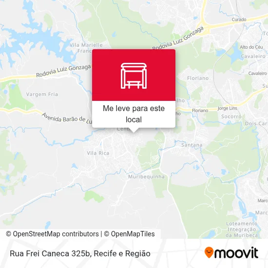 Rua Frei Caneca 325b mapa