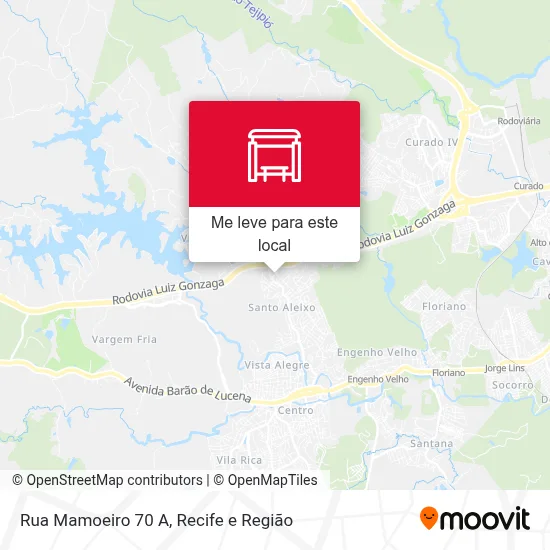 Rua Mamoeiro 70 A mapa