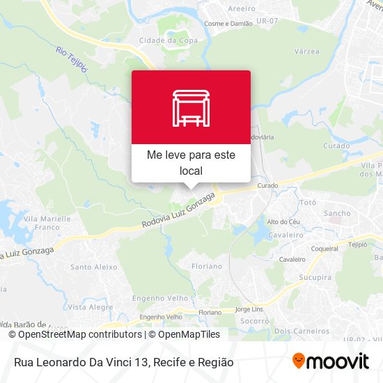 Rua Leonardo Da Vinci 13 mapa