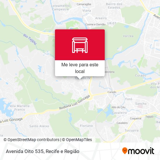Avenida Oito 535 mapa