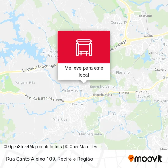 Rua Santo Aleixo 109 mapa