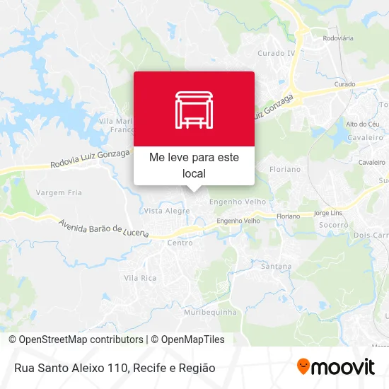 Rua Santo Aleixo 110 mapa