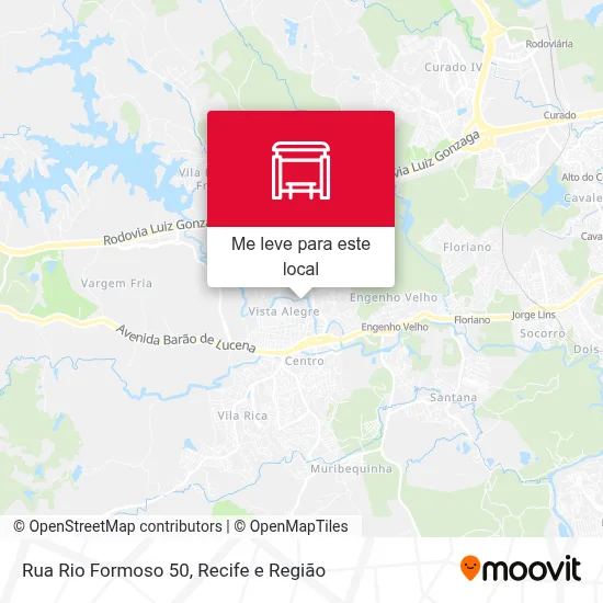 Rua Rio Formoso 50 mapa