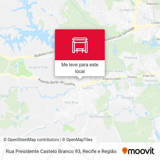 Rua Presidente Castelo Branco 93 mapa