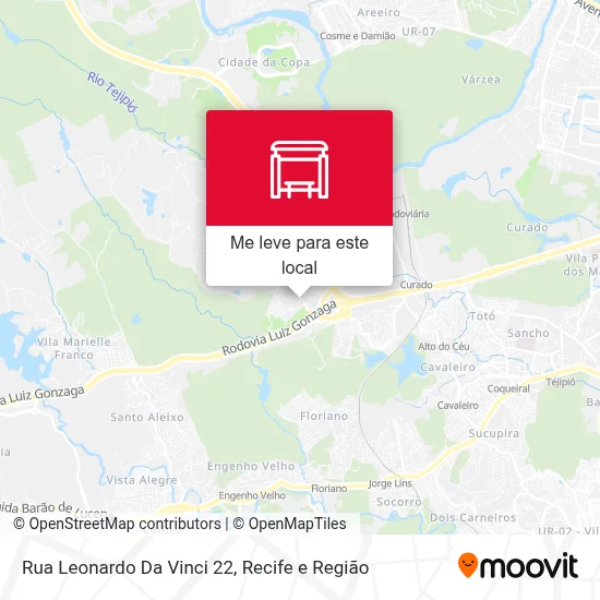 Rua Leonardo Da Vinci 22 mapa