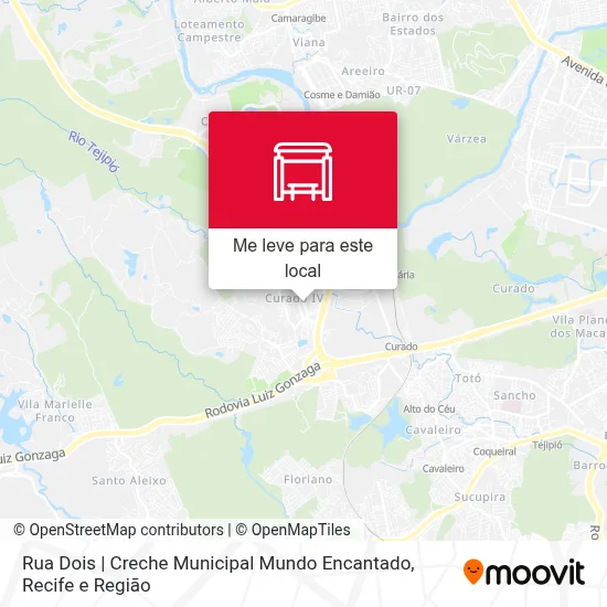 Rua Dois | Creche Municipal Mundo Encantado mapa