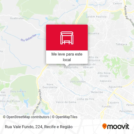 Rua Vale Fundo, 224 mapa