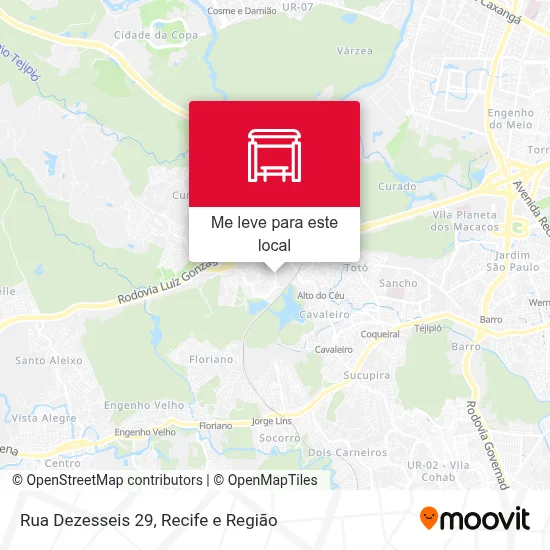 Rua Dezesseis 29 mapa